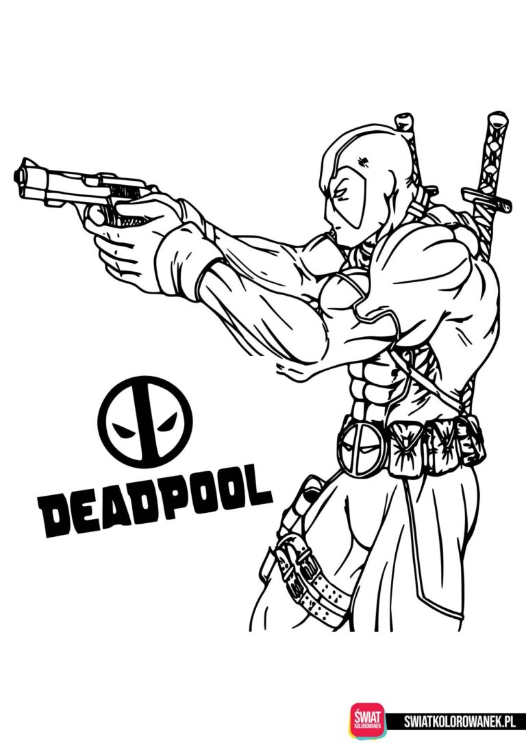 Kolorowanki z Deadpoolem