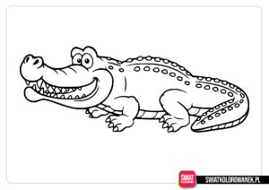 Malowanka z krokodylem