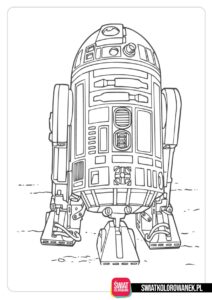 R2D2 Robot z Star Wars kolorowanka