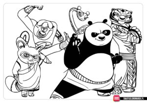 Kolorowanka Kung Fu Panda