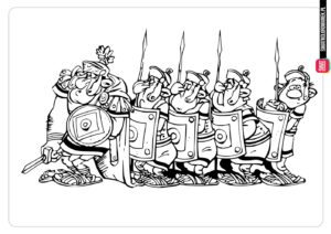 Rzymianie - kolorowanki Asterix