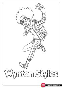 Wynton Styles kolorowanka Bakugan
