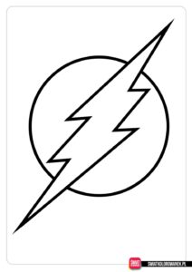 Znak Flasha kolorowanka