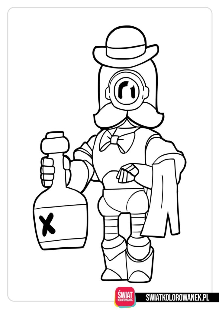Barley kolorowanka Brawl Stars