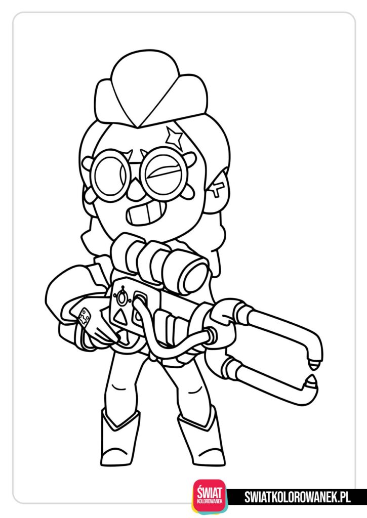 Belle kolorowanka Brawl Stars
