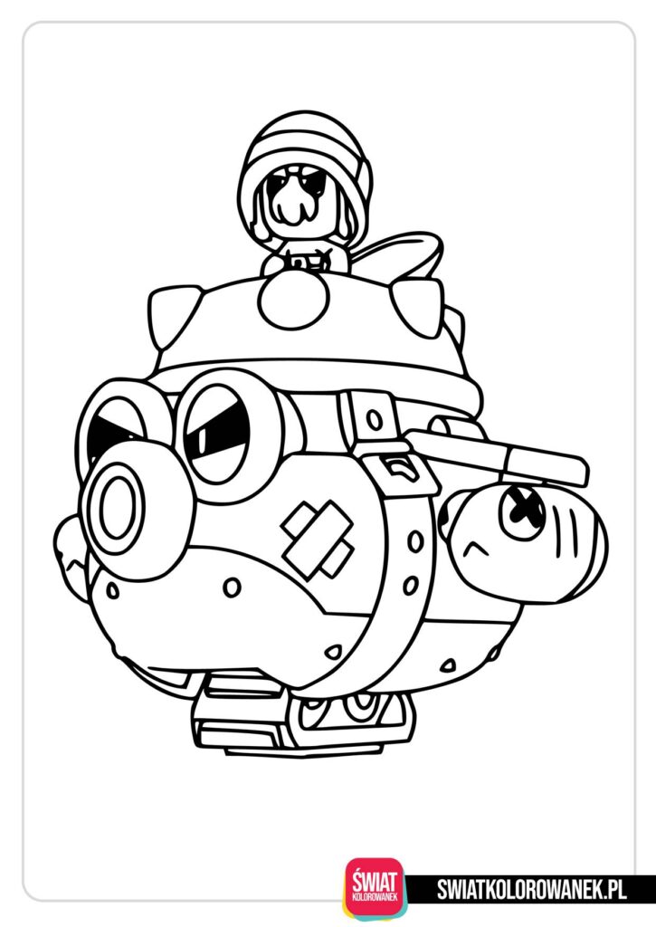 Kolorowanka Hank Brawl Stars