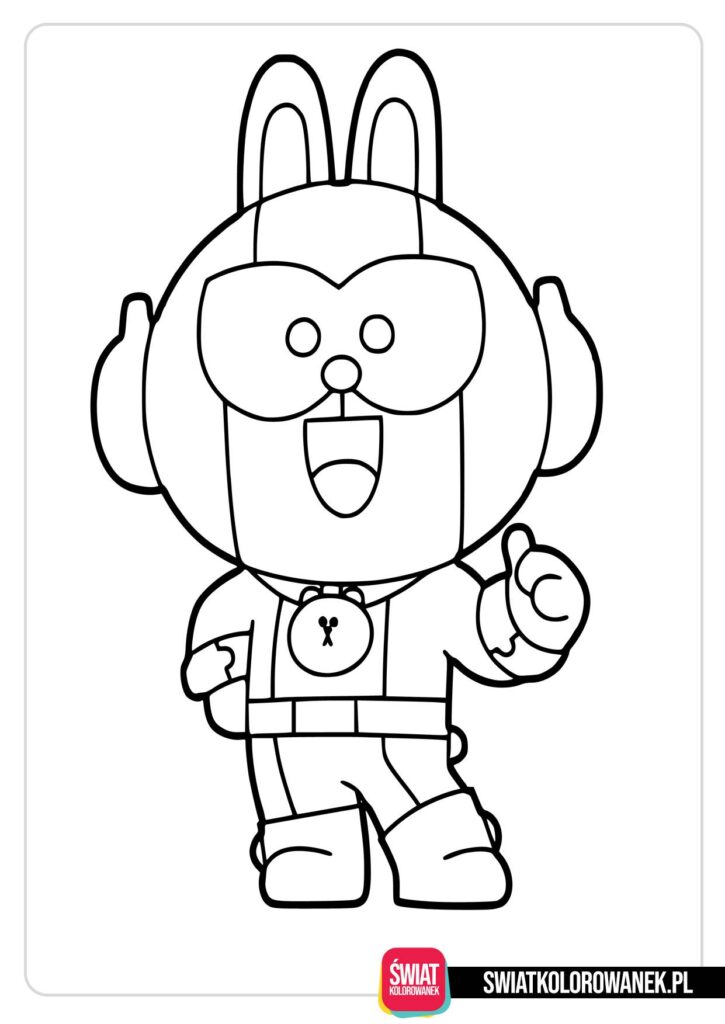 Kolorowanka Maks Brawl Stars