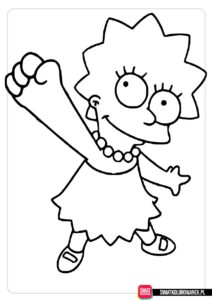 Lisa kolorowanki - The Simpsons