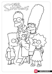 Rodzina Simpsonów kolorowanki