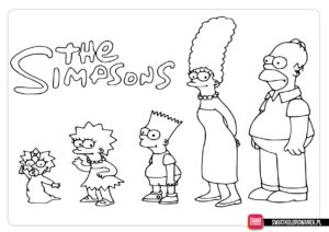 Simpsonowie - kolorowanka