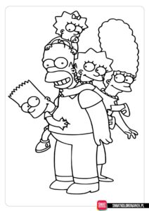 Simpsonowie - kolorowanki do druku