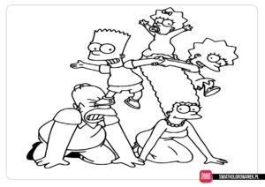 Simpsonowie kolorowanki online