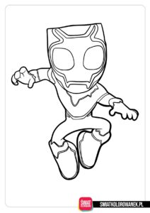 Kolorowanki Spidey - Black Panther