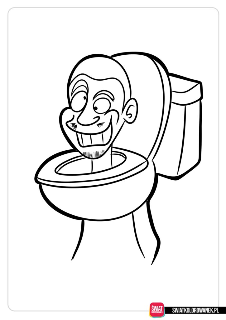 Skibidi Toilet kolorowanki do wydruku