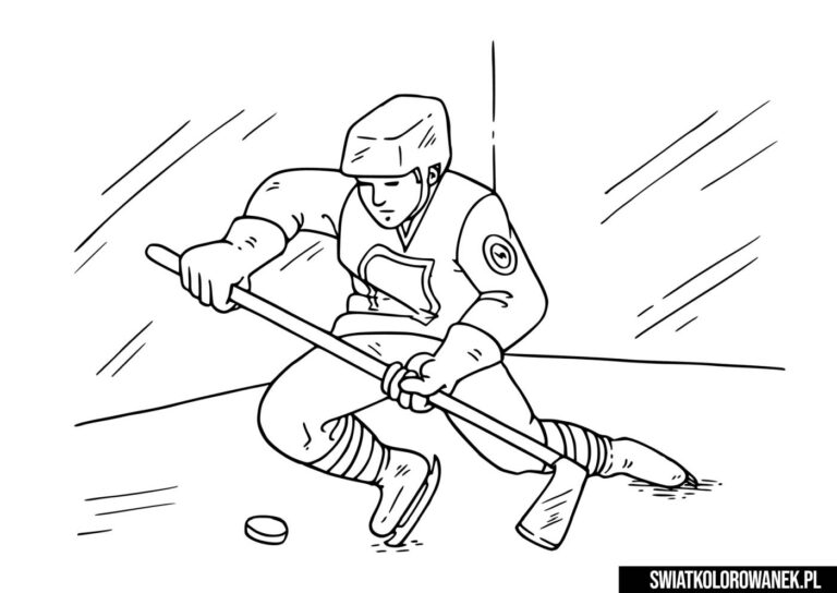 Hockey kolorowanka