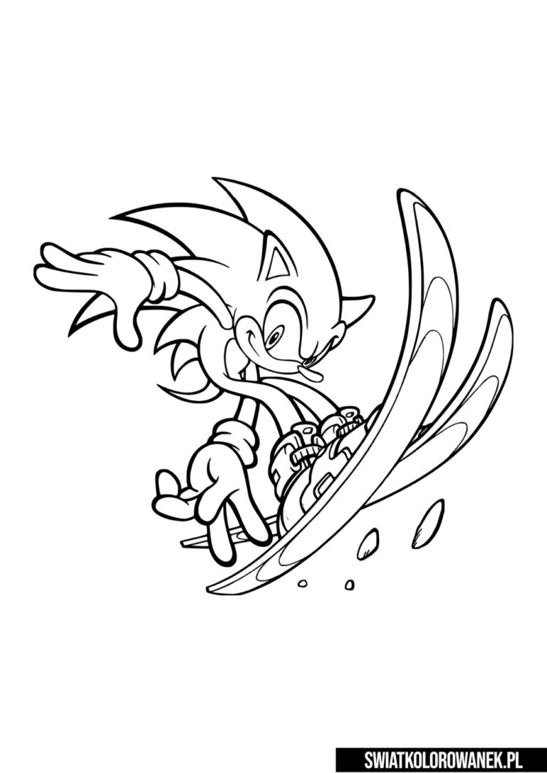 Kolorowanka Sonic 3