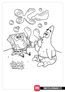 Malowanka SpongeBob i Patryk