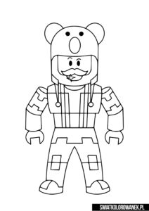 Skin do Roblox do pokolorowania