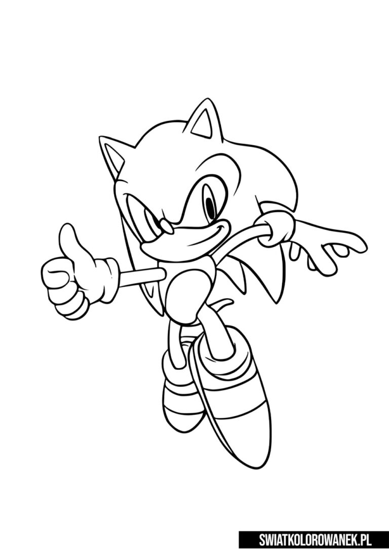 Sonic darmowe kolorowanki
