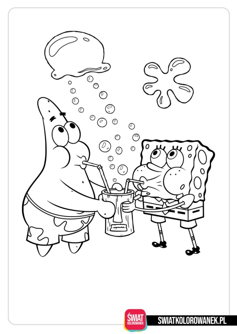 Spongebob kolorowanka