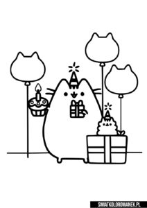 Urodzinowa kolorowanka Pusheen