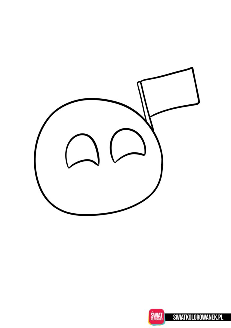 Kolorowanka countryball do wydruku