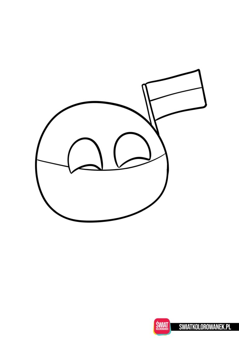 Polandball kolorowanka