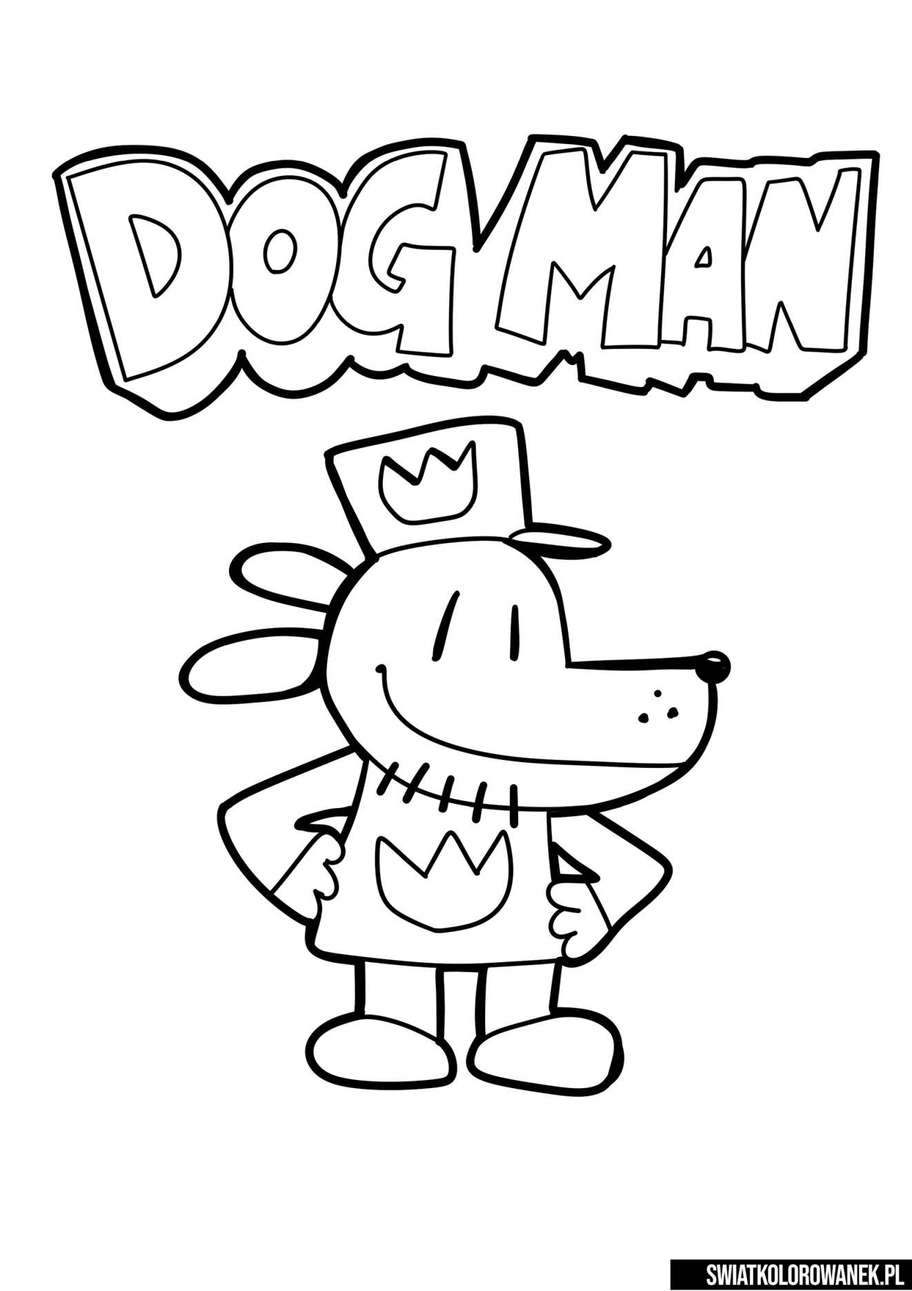 Kolorowanki Dog Man