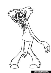 Huggy Wuggy do druku malowanka
