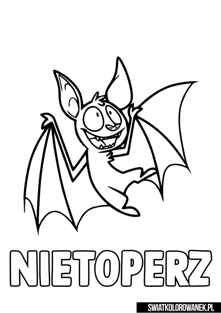 Kolorowanka Nietoperz