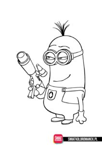 Kolorowanki z Minionkiem do wydruku