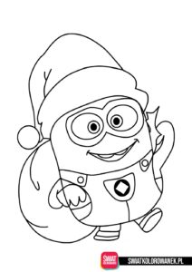 Minionki kolorowanka