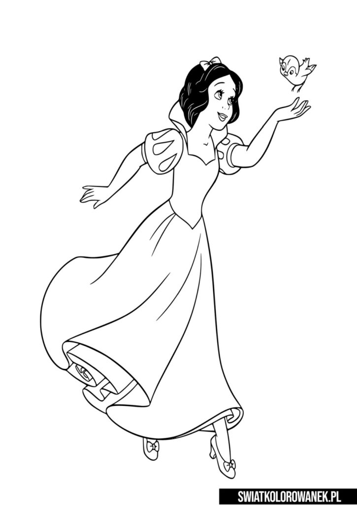 Kolorowanka Disney Królewna Śnieżka