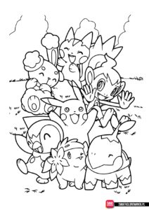 Kolorowanki Pokemon do druku