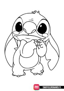 Stitch kolorowanka