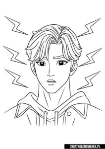 K-Pop Saja Boy kolorowanka