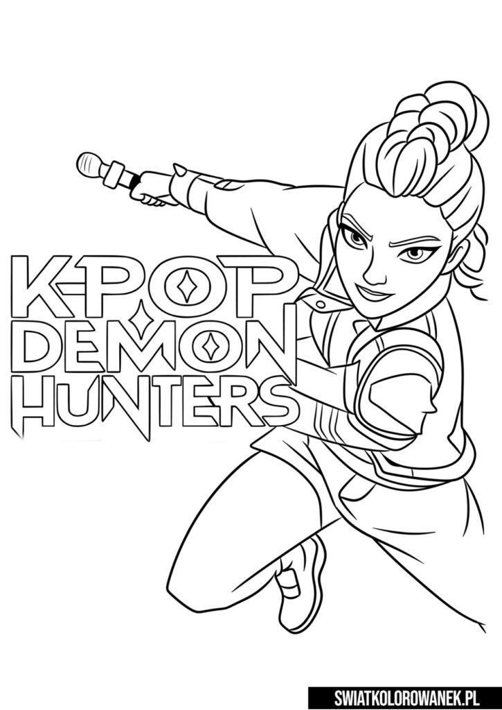 Kolorowanki K-Pop Demon Hunters