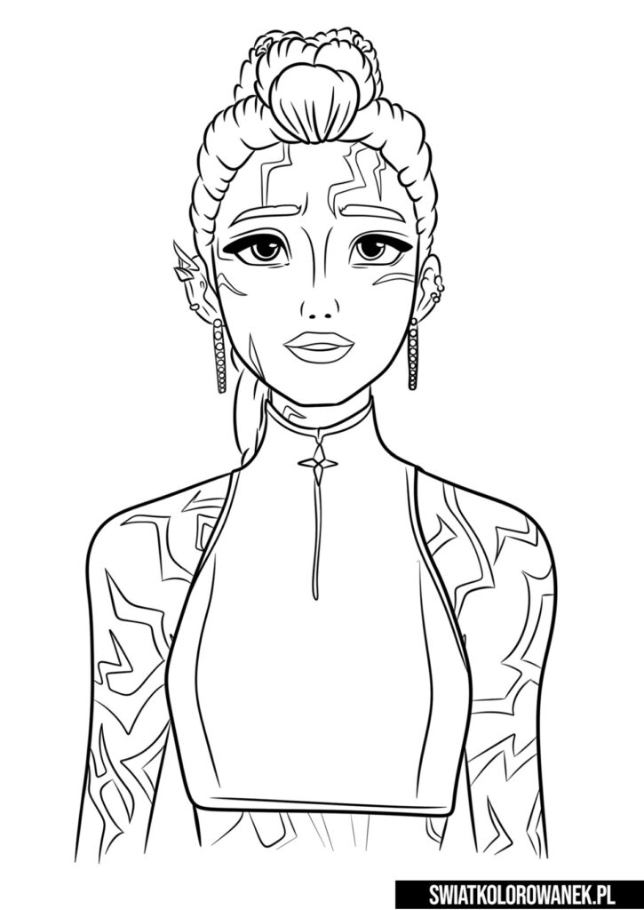 Kolorowanki K-Pop Demon Hunters Huntr-x