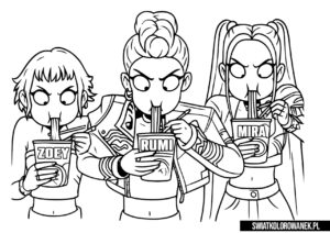 Kpop Demon Hunters kolorowanka