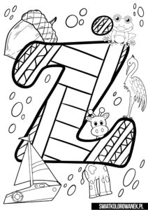 Litera Ż kolorowanki