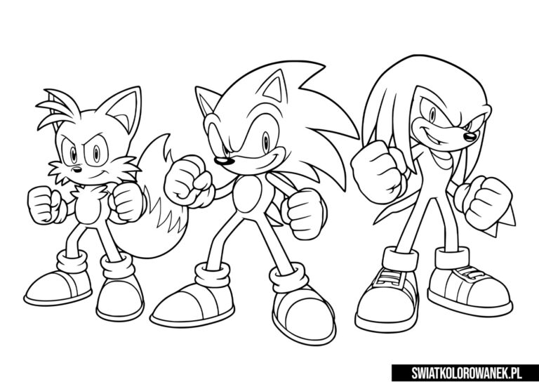 Kolorowanka Sonic Sega