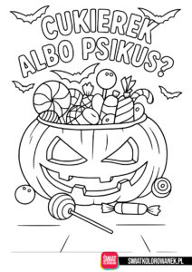 Kolorowanki halloween do wydruku