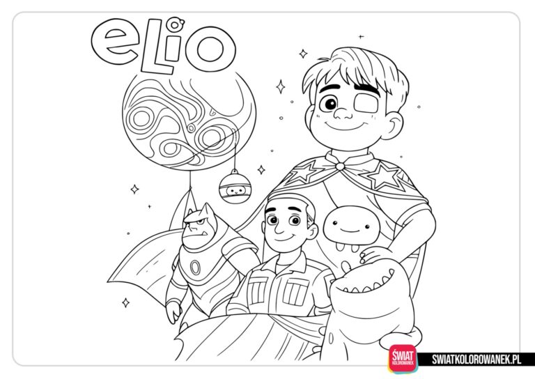 Malowanki z Elio dla dzieci