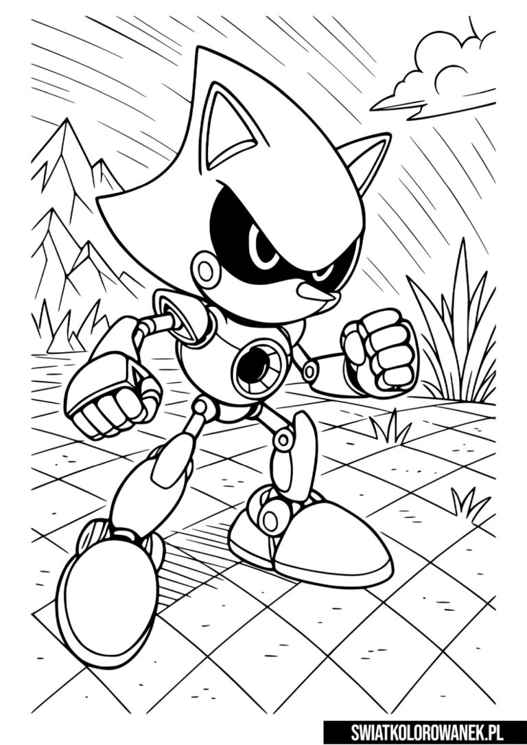 Metal Sonic kolorowanka