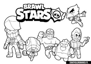 Brawl Stars Kolorowanki do druku dla dzieci